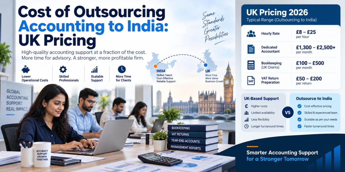 Cost of Outsourcing Accounting to India UK Pricing