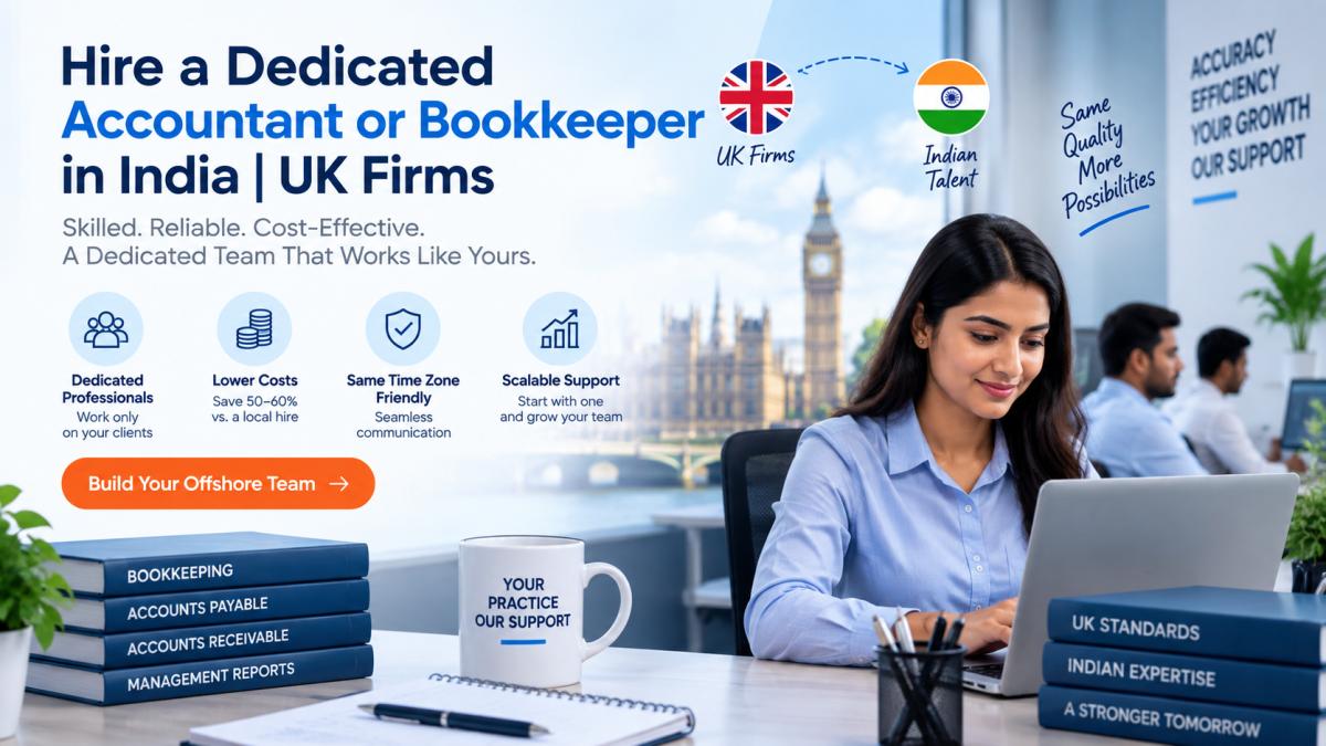 Hire a Dedicated Accountant or Bookkeeper in India | UK Firms